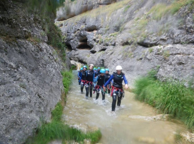 Saliendo de un tramo del rio
